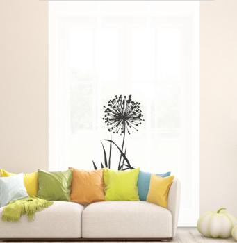 Flächenvorhang Allium 24  blanco schwarz  - 3teiliges Set Flächenvorhang 3er Set, Schiebegardine, Schiebegardinen, blickdicht, Flächenvorhang blickdicht, Schiebevorhang,